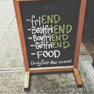 You had your food