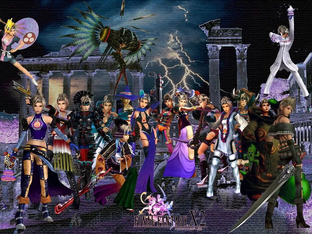 Final Fantasy 10. Final Fantasy 10 персонажи. Final Fantasy x-2. Final Fantasy x-2 characters. Final fantasy rom