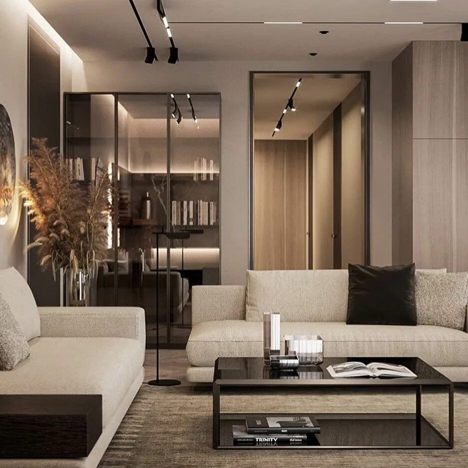 Стильный современный интерьер. Гостиная в стиле лаунж. Интериор дезигн. Современный интерьер. Современные модные интерьеры.