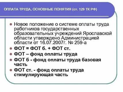 129 трудового кодекса
