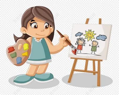 Рисунок девочки которая рисует
