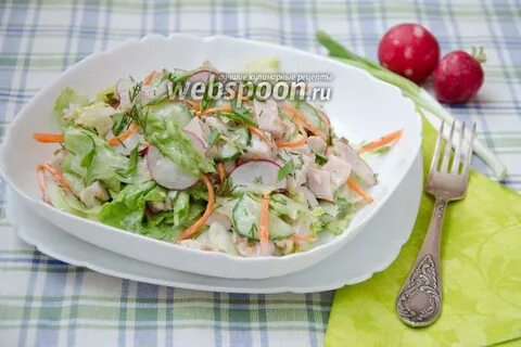 Копченая курица с огурцом
