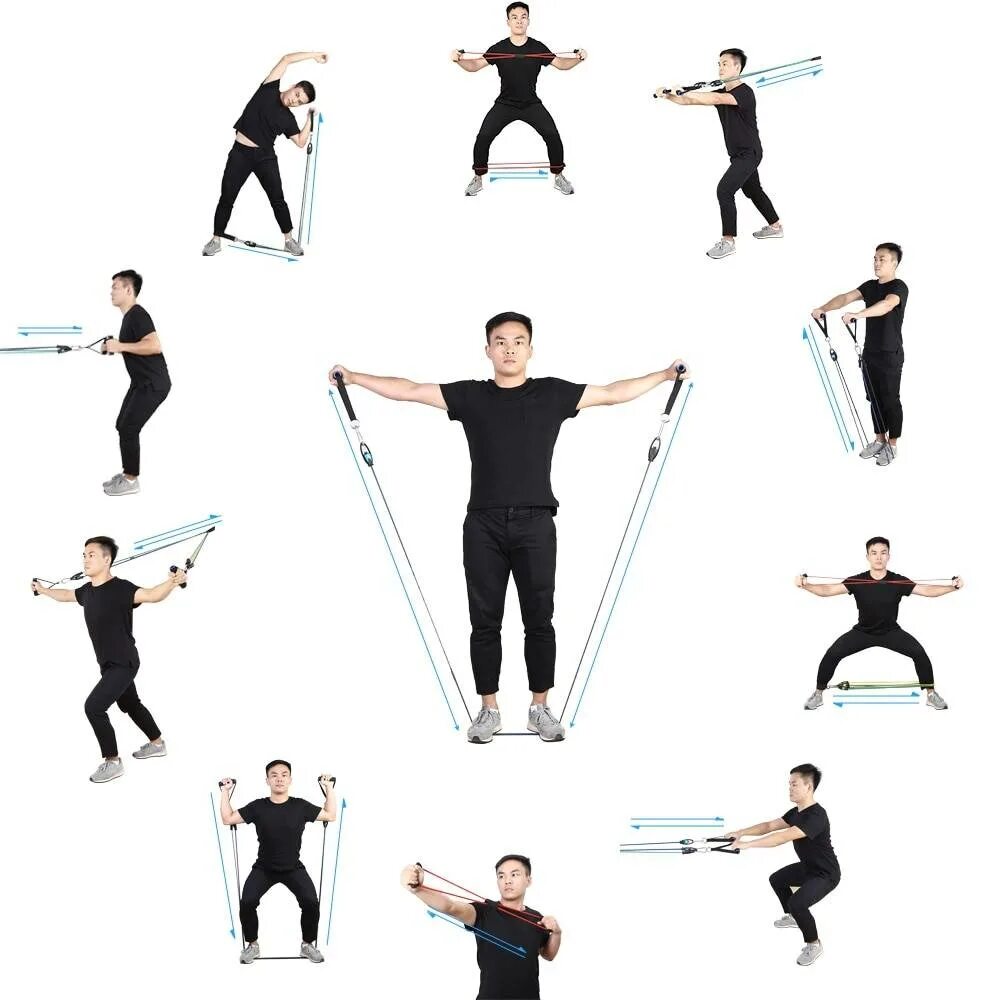 Резиновые петли hvat. Эспандер тренажер бубновского. Эспандер domyos упражнения. Упражнения с растяжным эспандером для мужчин. Эспандер тренажер бубновского.