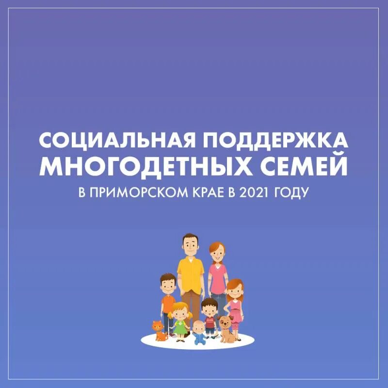 Основные направления социальной поддержки многодетных семей