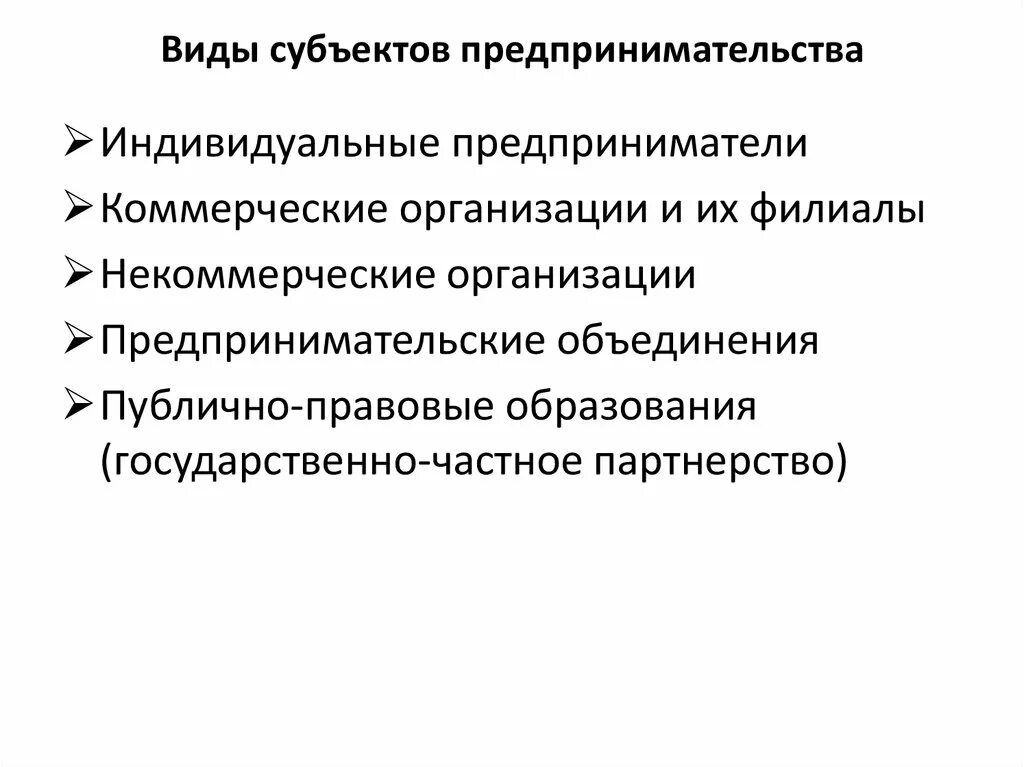 Перечислите субъекты предпринимательской деятельности. Виды субъектов предпринимательской деятельности. Каковы виды субъектов предпринимательской деятельности. Классификация субъектов предпринимательской деятельности схема.