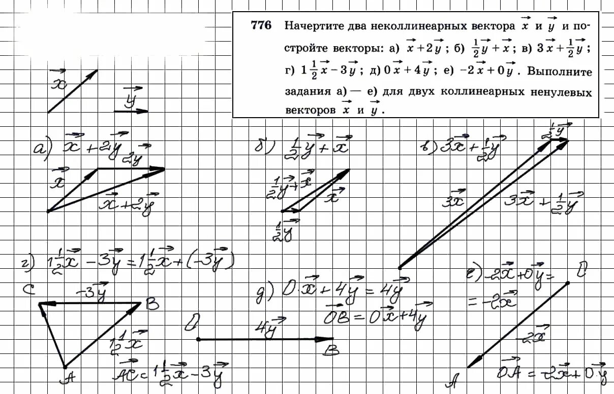 Начертить 3 неколлинеарных вектора. Гдз по геометрии 7-9 класс Атанасян 776. Гдз по геометрии 7-9 Атанасян номер 776. Гдз по геометрии 9 класс Атанасян 7-9 класс номер 776. Номер 776 по геометрии 9 класс Атанасян.