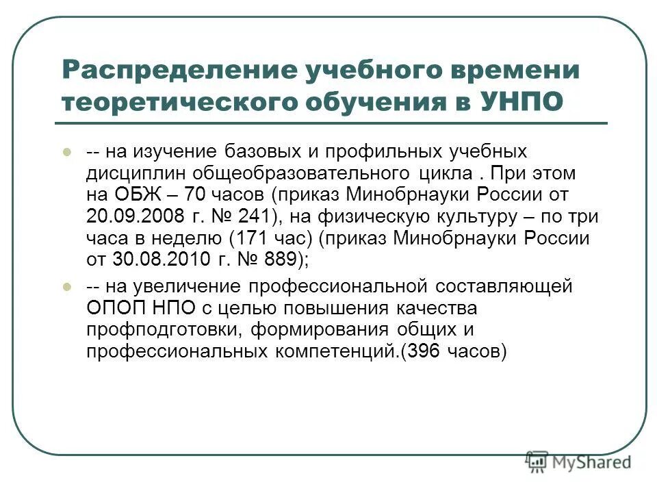 Обучающиеся учреждений начального профессионального образования