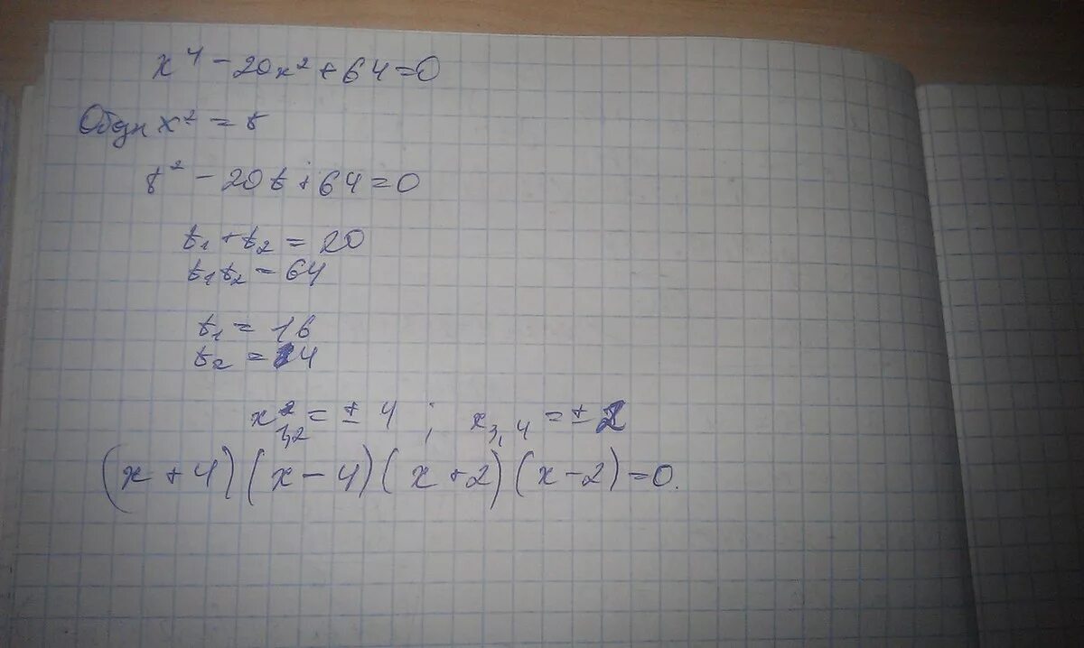 Х4 – 20x2 + 64 = 0.. Х2=64. 4х20. Х2-64 0. 9 3x 20 4x