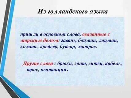 Из какого языка пришло слово пиджак