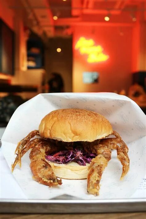 Burgers and crabs