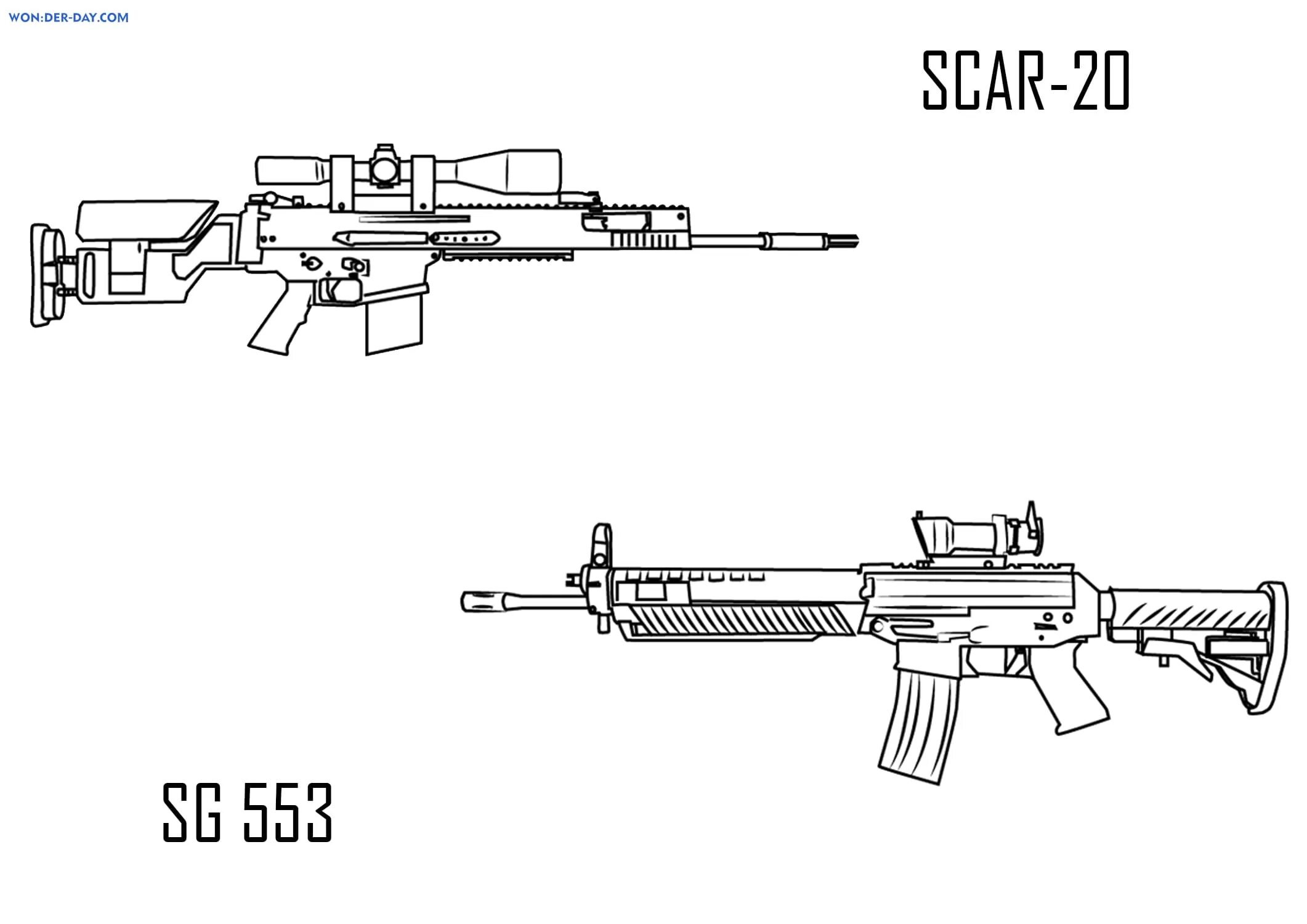 Скар автомат чертеж. Чертеж м4а1 из стандофф 2. Скар 20 раскраска. Чертёж скар 20.
