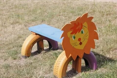 Фигуры на участке детского сада