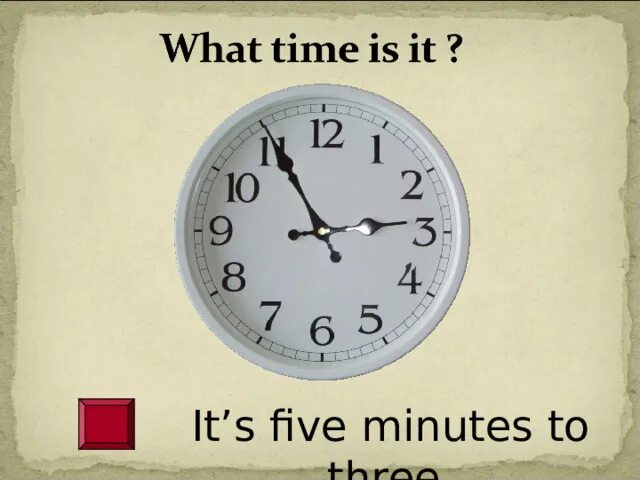 Spotlight 5 clock
