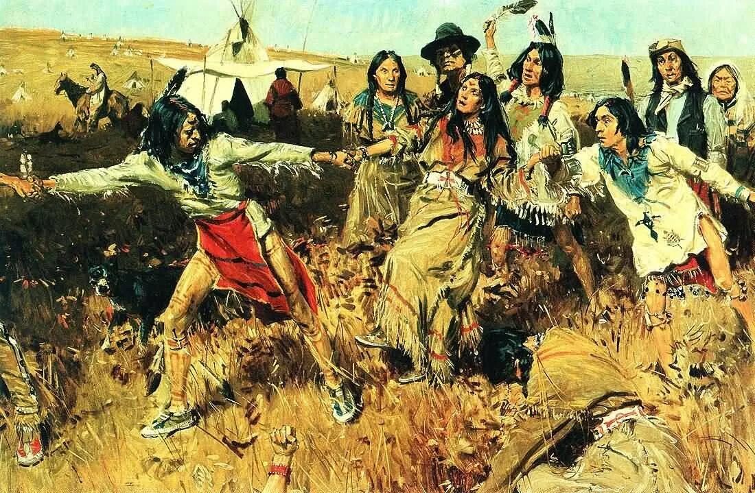Индейцы скальпы старых. Художник / гилберт галл. гилберт уильямс художник. индейцы в живописи. танцы индейцев северной америки.