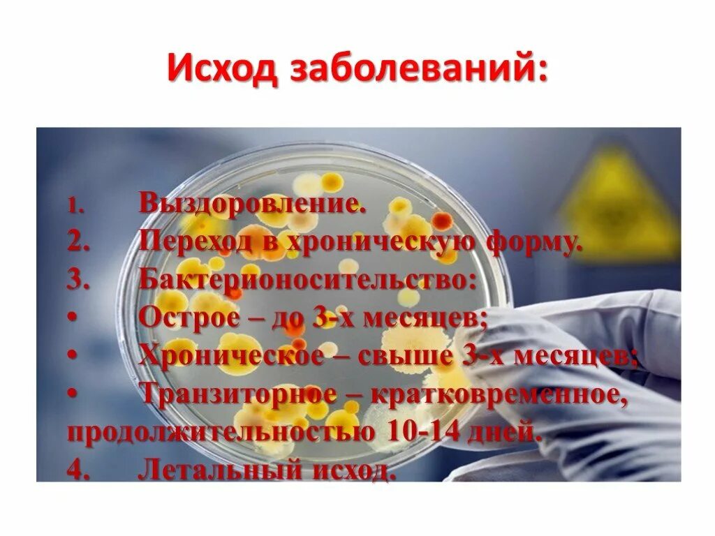 Исходы инфекционных заболеваний. Исход заболевания. Презентация на тему инфекционные заболевания.