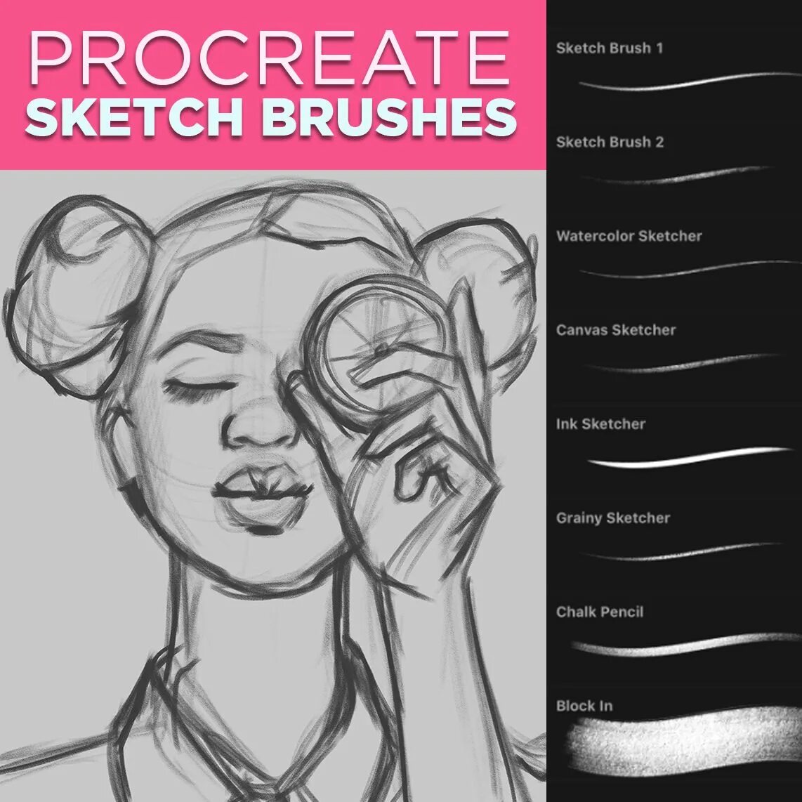 Кисти Procreate 2023. Кисти для лайна в прокриэйт. Наброски для Procreate. Уроки procreate