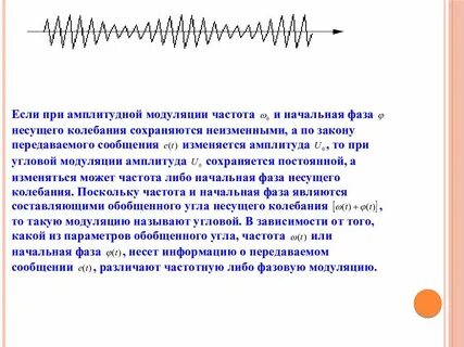 В чем заключается процесс модуляции