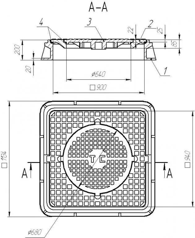 Размеры квадратных люков. Люк чугунный тяжелый ТC 0298-250 трехсекционный. Люк для теплосетей ТС 0298-250. Люк чугунный 900х900 габариты. Люк чугунный тяжелый для теплосетей 0298-250.