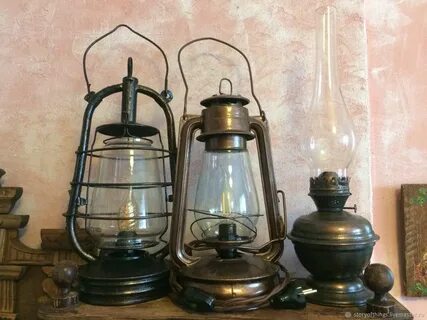 Старая керосиновая лампа