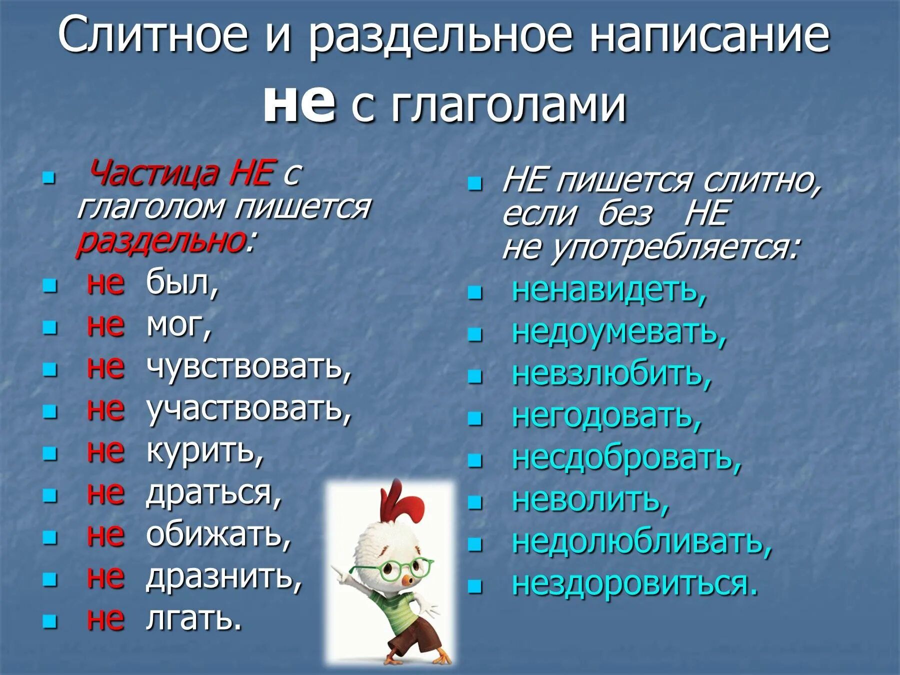 Глагол к слову класс. Правило написания частицы не с глаголами. Как пишется не с глаголами. Правило частица не с глаголами 2 класс. Правила написания не с глаголами.