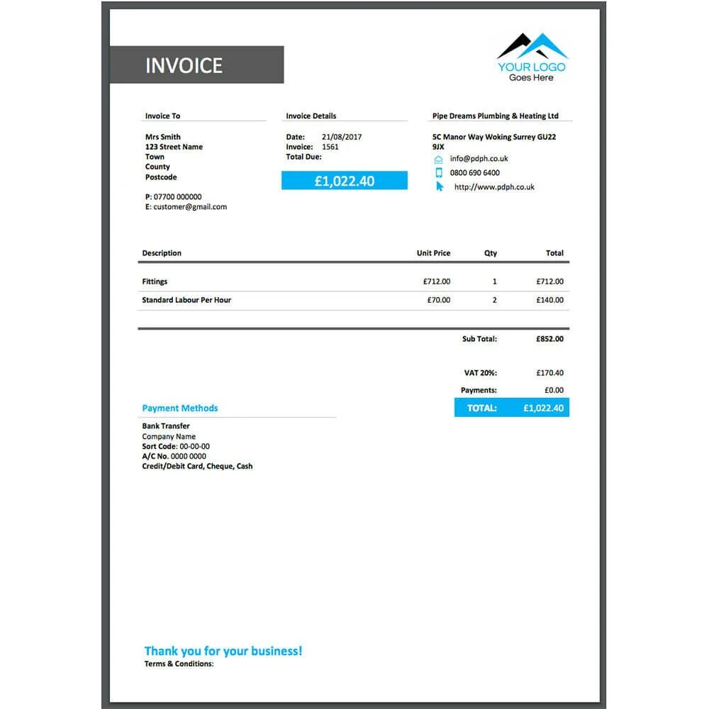 T invoicing