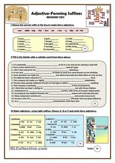Form adjectives magic fury