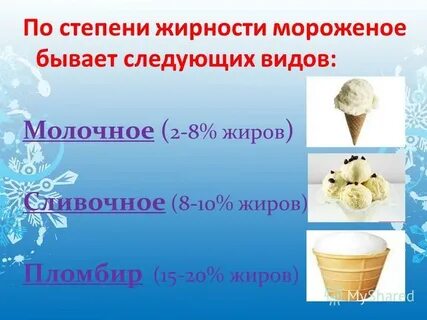 Сорт сливочного мороженого