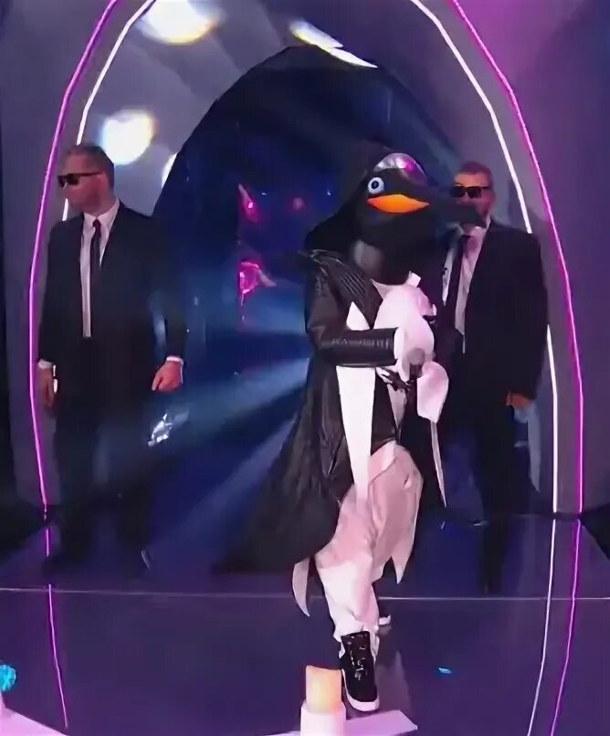 Шоу маска пингвин
