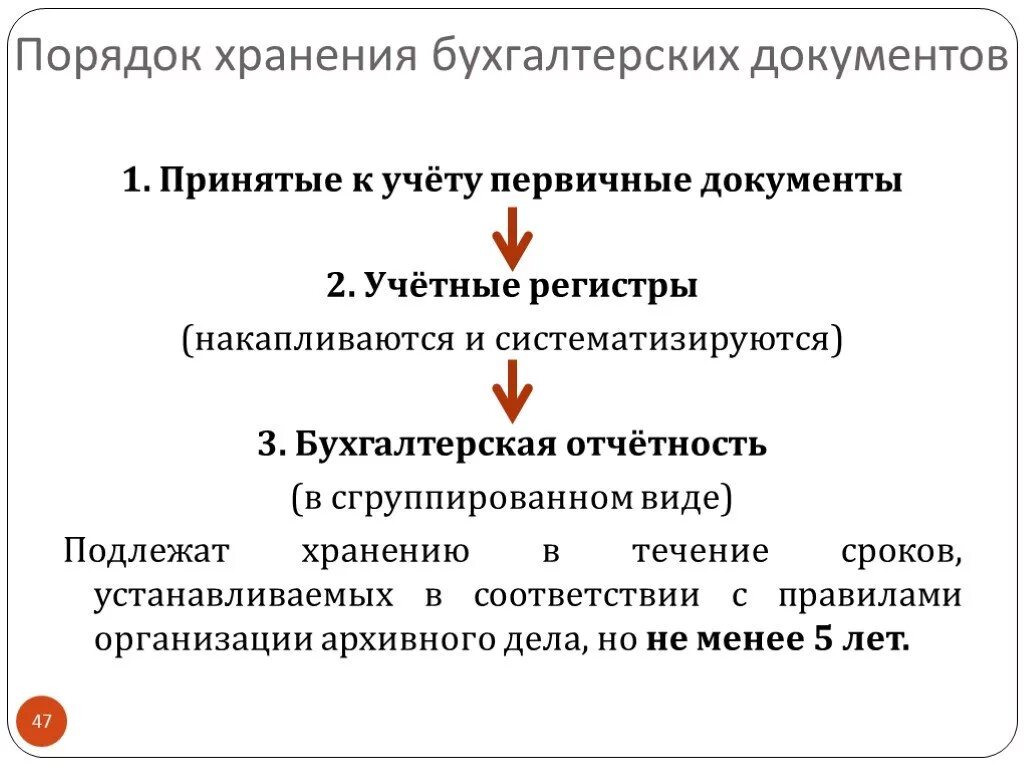 Документы передали в бухгалтерию