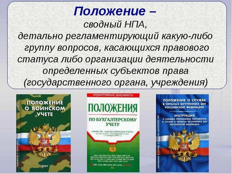 Общественные организации нормативно правовой акт. Нормативно правовые акты презентация. НПА для презентации. Положение это нормативно-правовой акт. Презентация по нормативно правовым актом.