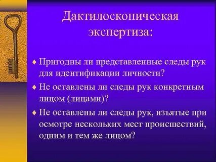 Дактилоскопическая экспертиза