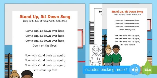 Слова песни down. Песня Stand up sit down. Stand up sit down Song for Kids. Stand up sit down keep moving перевод. Sit down перевод.