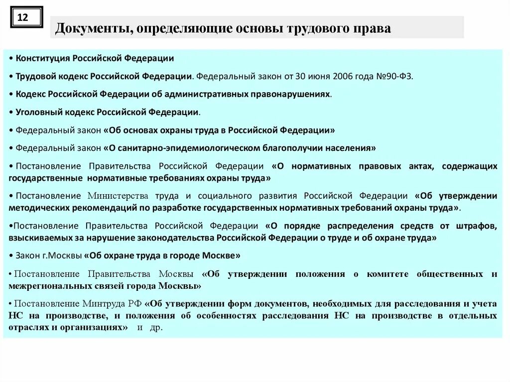 Основы трудового законодательства. Основы трудового законодательства РФ. Закон о труде. Трудовое законодательство в ведении