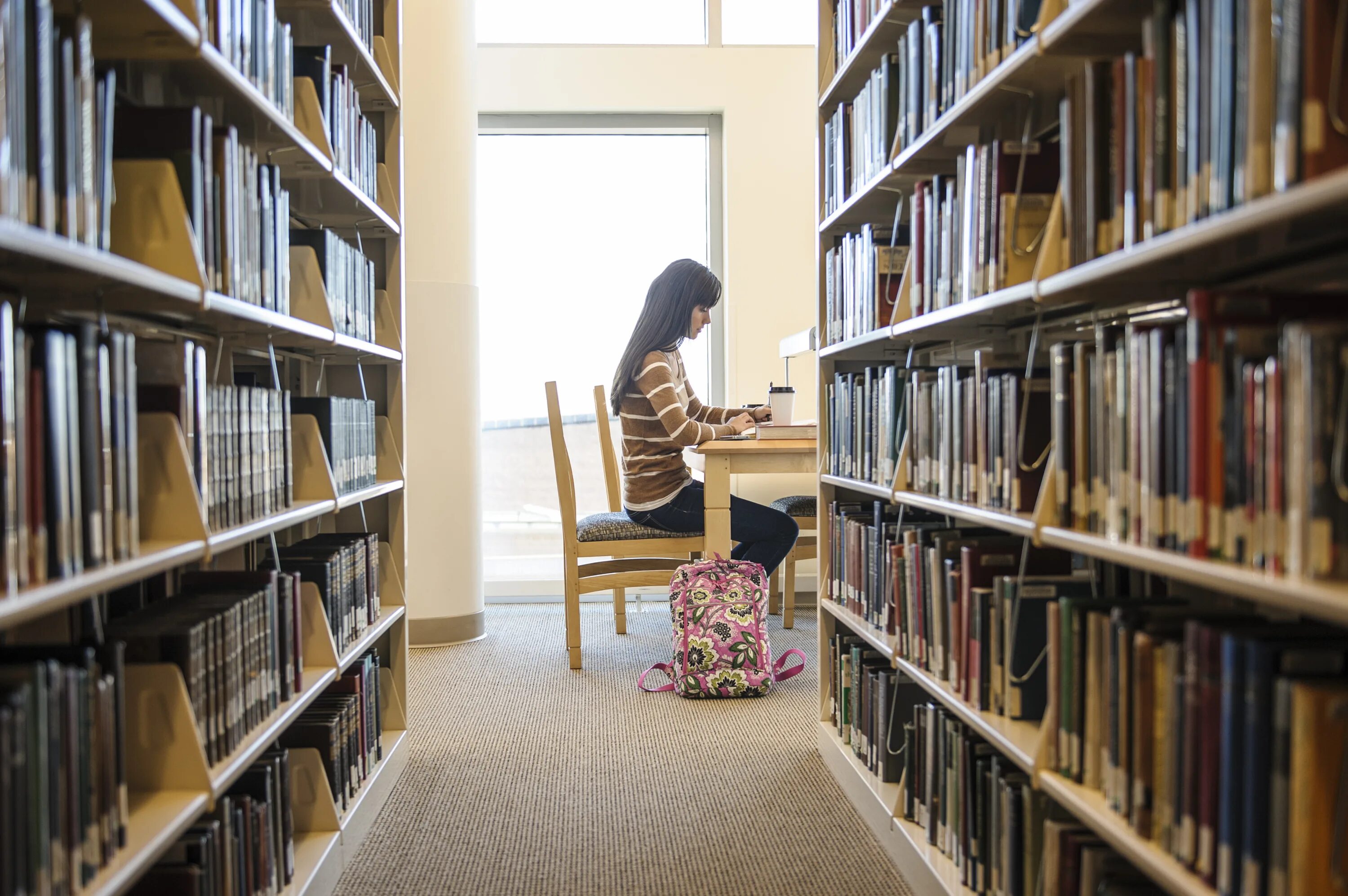 Library caught