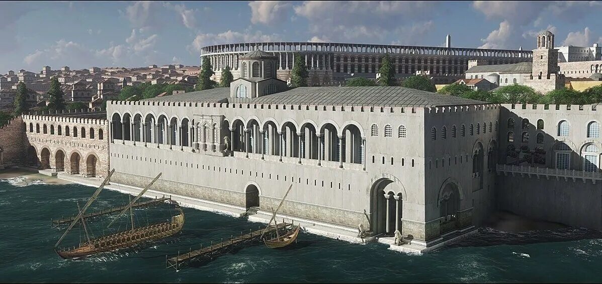 Большой дворец константинополь план. Дворец текфур серай в константинополе. Императорский дворец в византии. Большой императорский дворец в константинополе. Дворец буколеон в стамбуле.