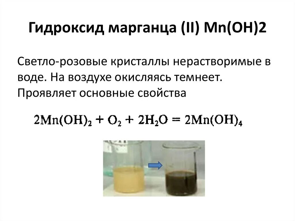 Гидроксид железа реагирует с кислородом. MN Oh 2 окисление на воздухе. MN Oh 2 цвет осадка. Гидроксид марганца 2 цвет осадка. Какого цвета гидроксид марганца 2.