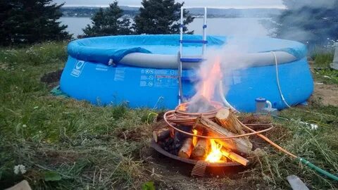 Подогреть воду в бассейне своими руками