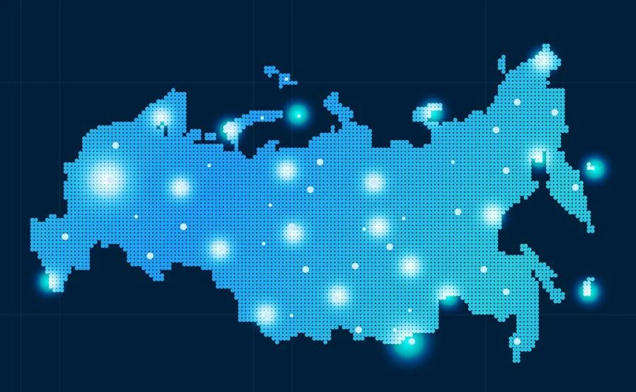 Карта России. Карта России в пикселях. Карта России точками. Цифровая карта России.