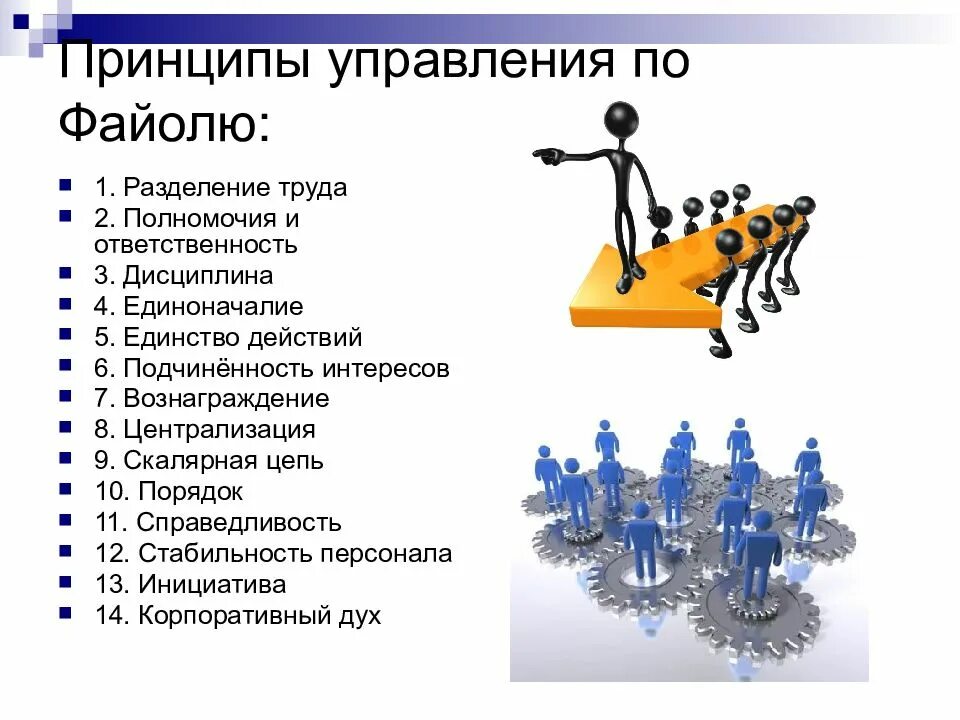 Централизация управления персоналом. Принципы теории управления. принципы управления персоналом по файолю. принципы менеджмента по файолю. назовите основные принципы управления.