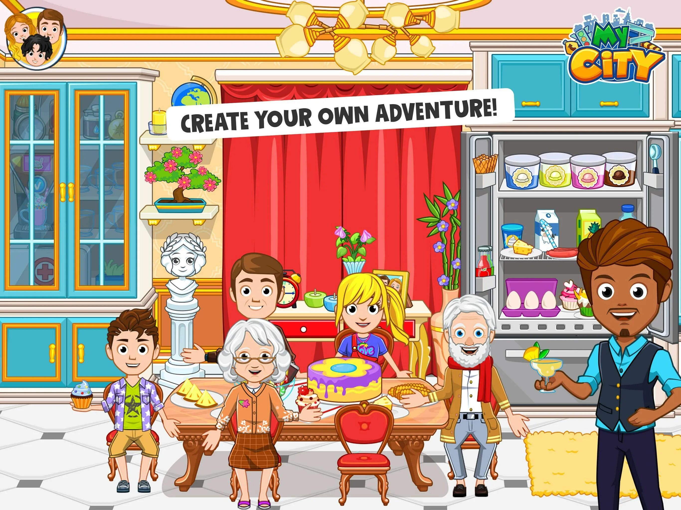 My Town дом grandparents. Игра my Town дом бабушки и дедушки. My City дом дедушки и бабушки. Игра семейный дом my City школа.