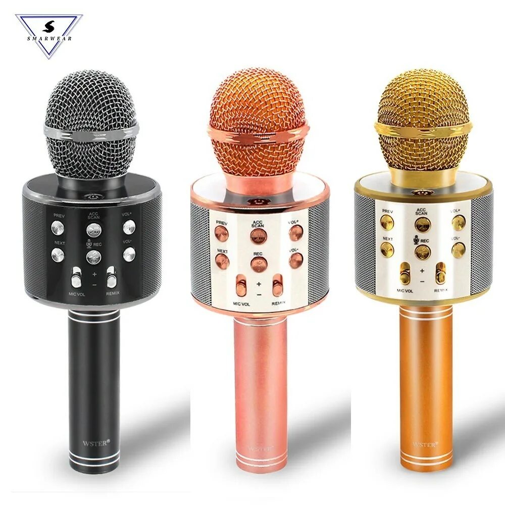 Караоке микрофон со словами. Микрофон Wster WS-858 (черный). WS-858 Wireless Microphone. Караоке микрофон-колонка Wster WS-858. Микрофон колонка WS 858.