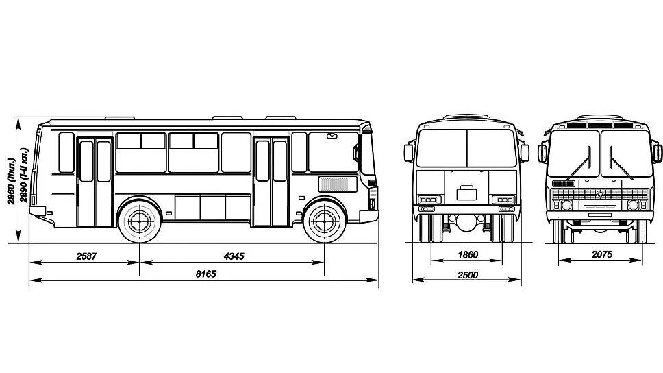 Какая длина автобуса. Габариты автобуса ПАЗ 4234. Габариты ПАЗ 3205. ПАЗ 32053 габариты. Габариты автобуса ПАЗ 3205.