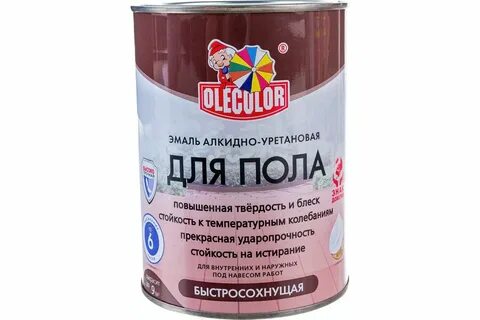 Эмаль для пола olecolor алкидно уретановая