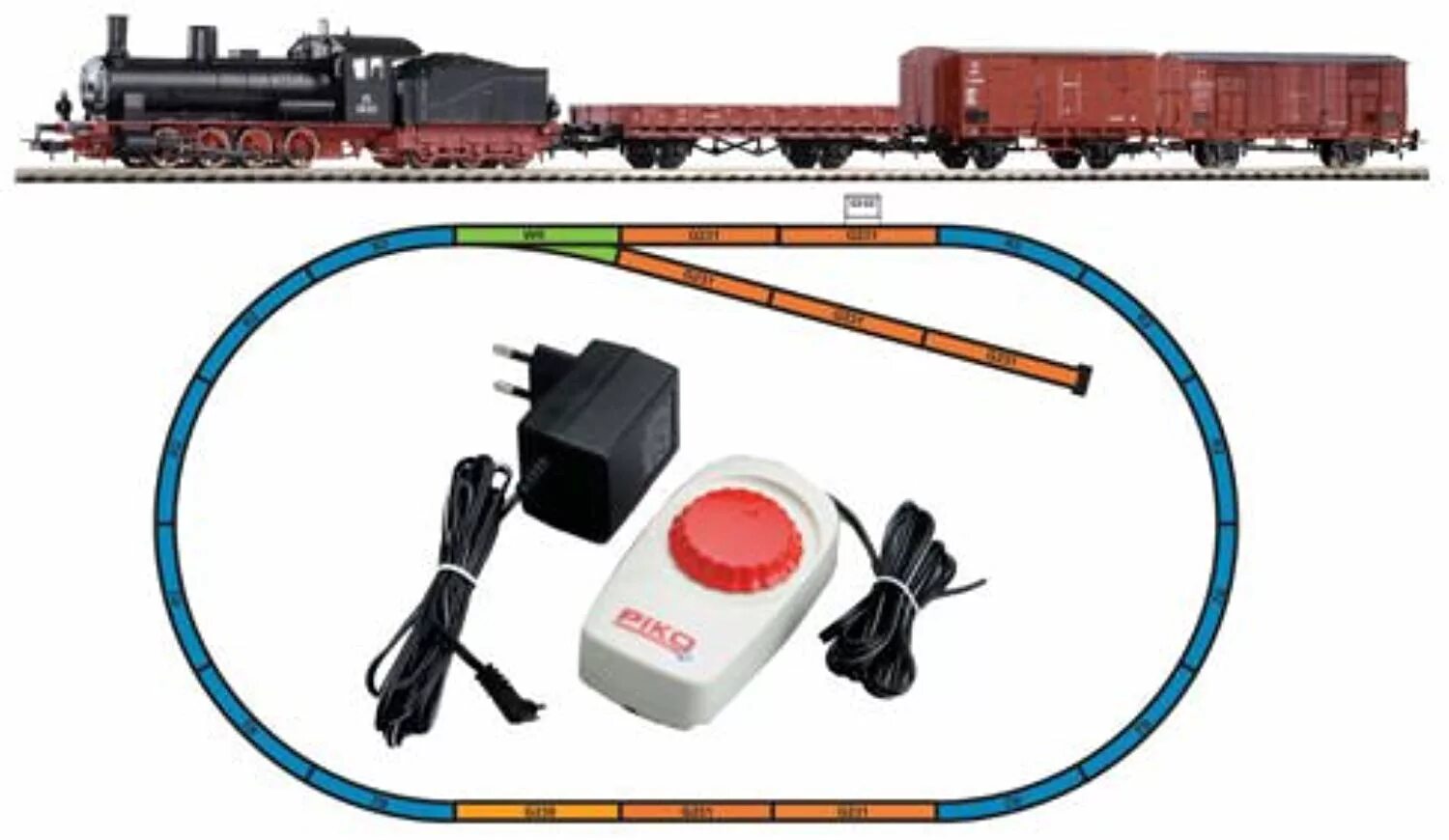 Piko стартовый набор "грузовой и пассажирский составы", 57175. Стартовый набор пико. Стартовый набор пико. Piko 57155 «цифровой стартовый набор «пассажирский поезд»». Стартовый набор пико.