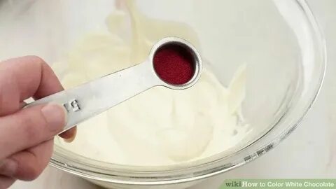 Как окрасить белый шоколад