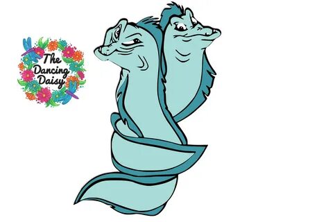 SVG DIGITAL FILE - Disney The Little Mermaid, Flotsam e Jetsam die cut.