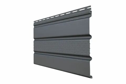 Софит ПВХ для подшива с центральной перфорацией Grand Line 1.5 м. 10 шт. Графит  - Товар на картинке можно купить.