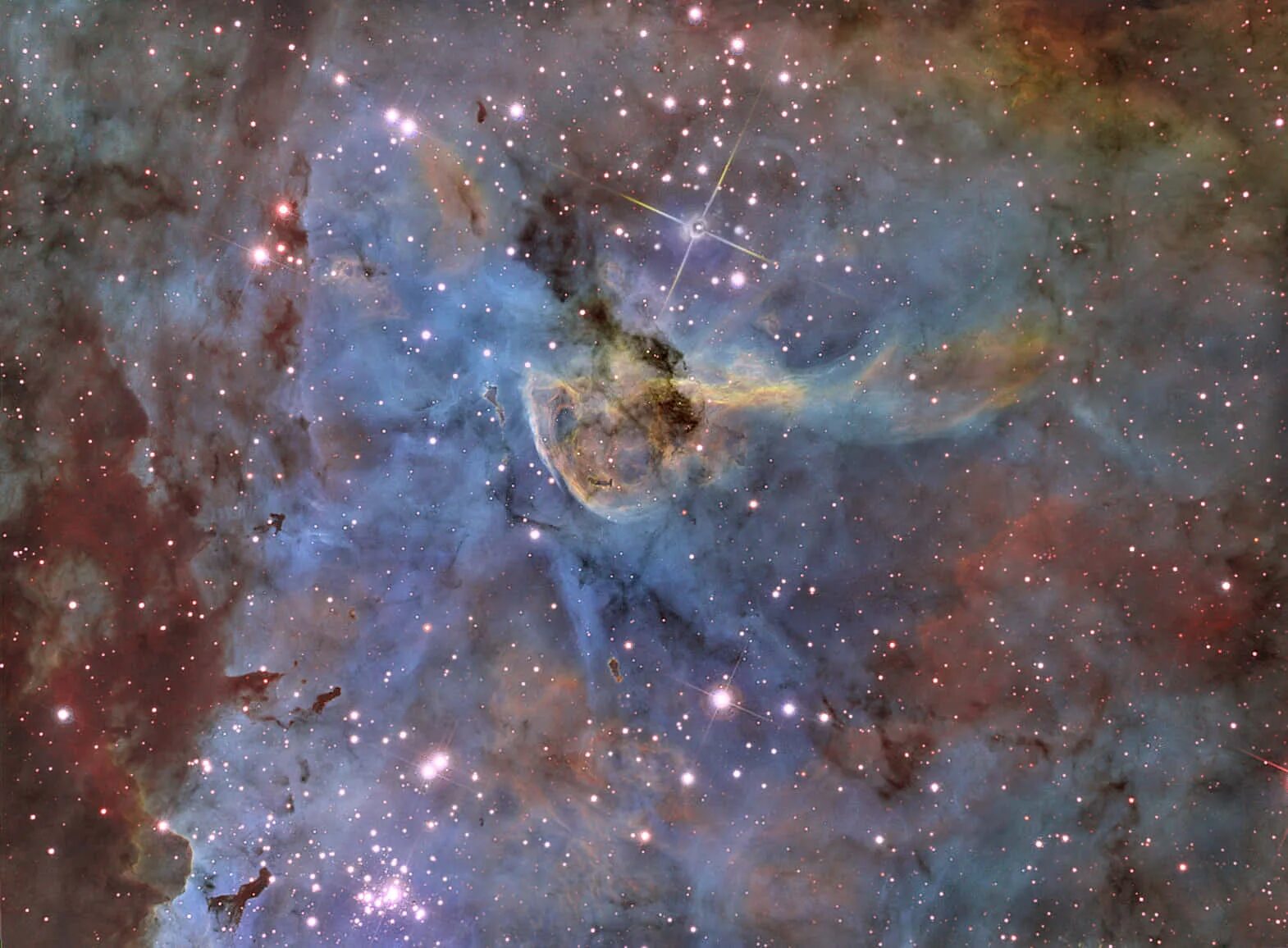 Туманность NGC 3372. Космос туманность киля NGC 3372. Новелла межзвездная