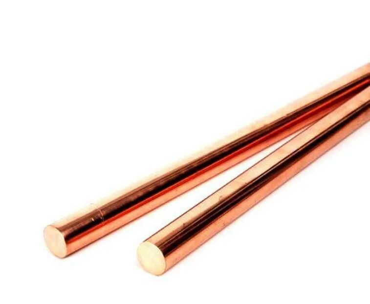 Медный стержень длиной. Бериллиево медный сплав. Вкладыш круглый медный. Стержень латунный 6 мм. Copper alloy rod "crcu ø40х1000мм".
