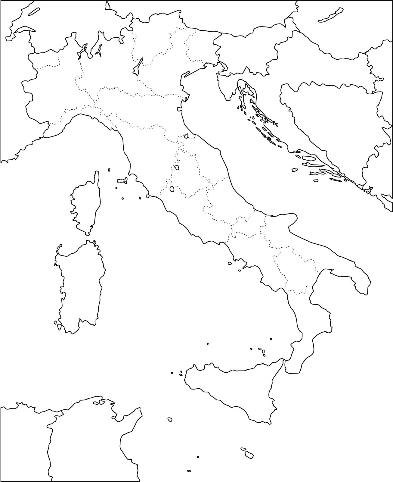 Политическая карта Италии контурная. Контурная карта Италии для печати. Карта Италии пустая. Контурная карта древнего Рима Италии\. Контурная карта италия 5 класс